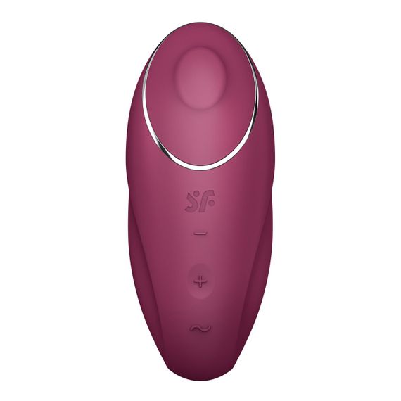 Вібростимулятор-пульсатор Satisfyer Tap & Climax 1 Red, ефект постукування пальцем, 2 мотори | Зображення 2