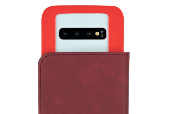 Чехол 2Е  для смартфонов 5.5-6&quot; (145*75*10 мм), SILK TOUCH, Сarmine red (2E-UNI-5.5-6-HDST-CRD) | Зображення 4