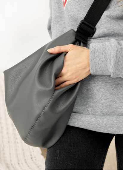 Сумка жіноча Sambag HOBO BAG-GLOVE Графіт 28 х 58 х 4 см (53400009) | Зображення 4