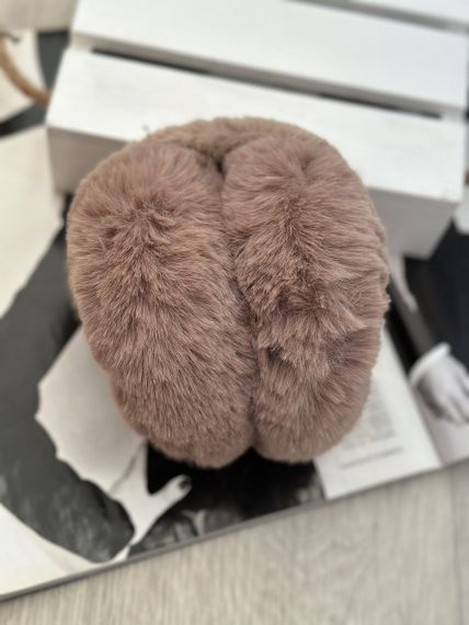 Наушники меховые пушистые  складные Мокко One Size (5015) | Зображення 2