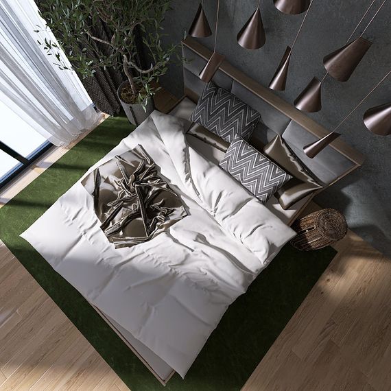 Ліжко двоспальне Еверест КЛ-1600 Лайт (ламельний каркас) 160х200 см Дуб сонома (EVR-4653) | Зображення 5