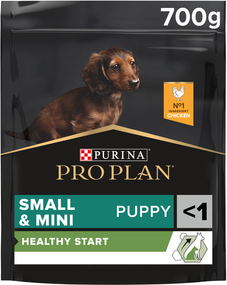Сухий корм для собак Purina PRO PLAN Small & Mini Puppy Healthy Start для цуценят дрібних порід з куркою 700г