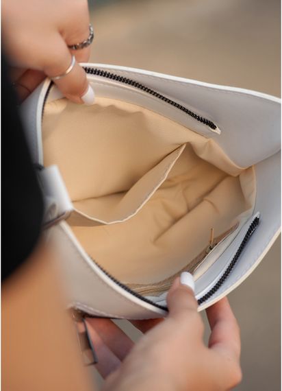 Сумка жіноча Sambag Leoma KOR Біла 29 х 7 х 16 см (53090008) | Зображення 1