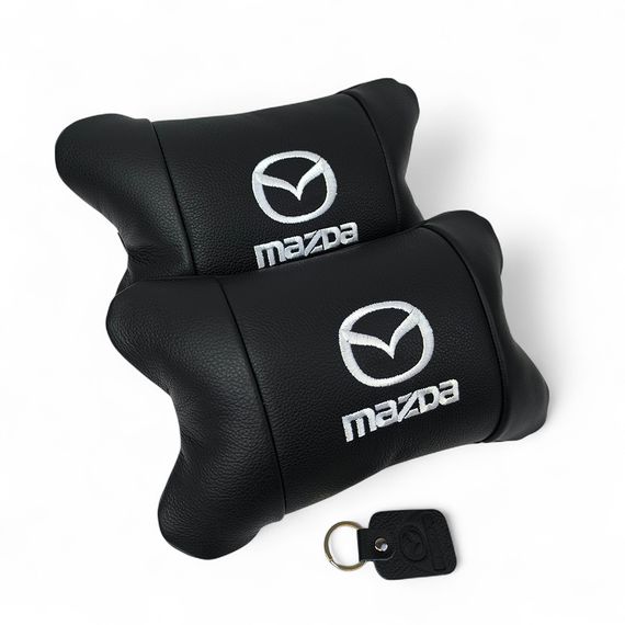 Декоративні подушки з логотипом Mazda, Подушки з логотипом від виробника під голову в машину WF-76