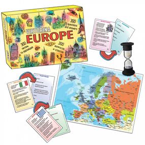 Дитяча настільна гра "Вікторина ЄВРОПА" MKP0904 українська та англійська мова