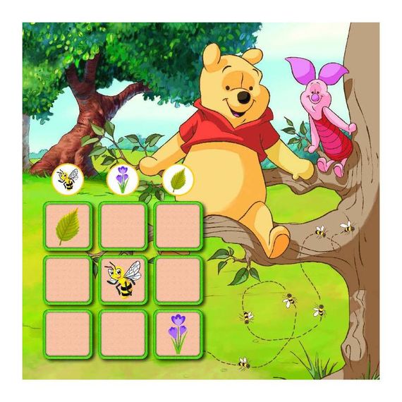 Судоку для дітей "Вивчай пори року з Вінні Пухом" 1191013 з наклейками | Зображення 1