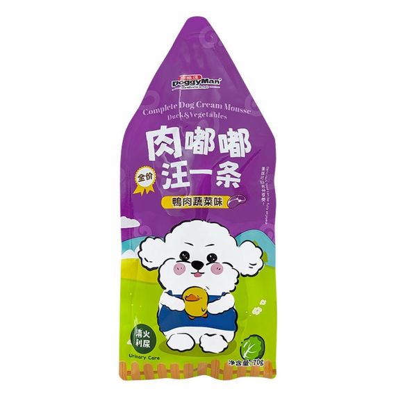 Влажный корм для собак с уткой Doggyman Cream Mousse Duck & Vegetables, 70 гр