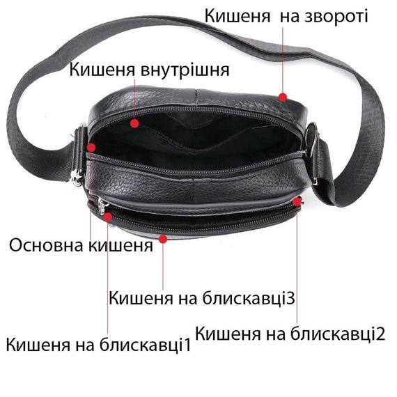 Сумка через плече кежуал чоловіча, Поштова сумка-месенджер, Повсякденна сумка-месенджер XW-47 | Зображення 5