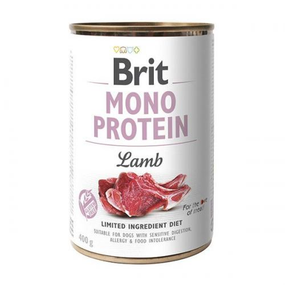 Влажный корм Brit Mono Protein для взрослых собак с ягненком 400г*6шт