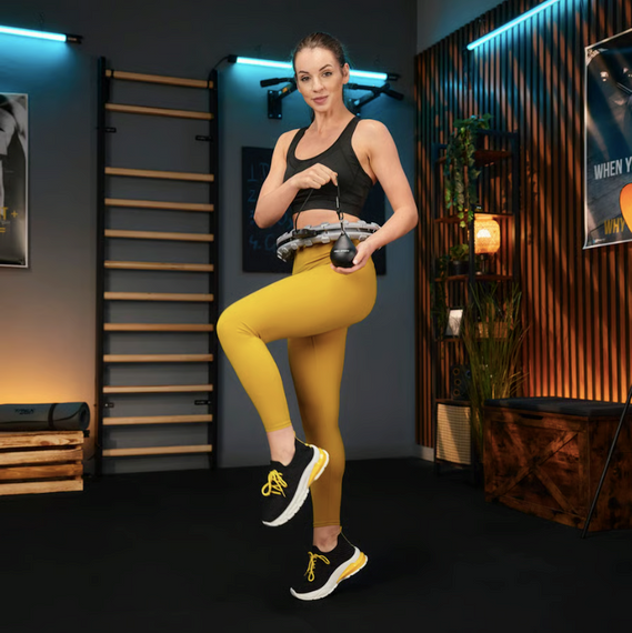 Хулахуп Trex Sport TX-020CHH массажный с утяжелителем и счетчиком серый | Зображення 4