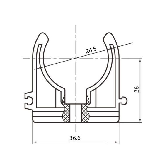 Кріплення PPR Blue Ocean "Білий" 25 | Зображення 1