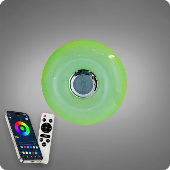 Люстра світлодіодна 517 Dlight RGB з пультом і  колонкою 70Вт Білий (02161) | Зображення 4