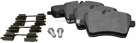 Колодки передні гальмівні W169 04-12, JP Group (1363601510) | Зображення 2