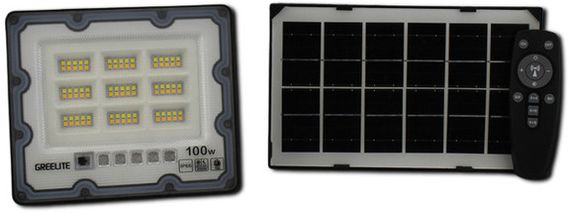 Вуличний ліхтар на стовп на сонячній панелі 100W XPRO JX-007 (43783-JX 007_462)