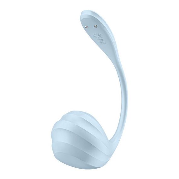 Смарт-віброяйце Satisfyer Smooth Petal Connect App Light Blue | Зображення 2
