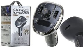 FM-модулятор з Bluetooth 5.0 та 2 USB-портами Remax RCC109 (MAW-39943_336)