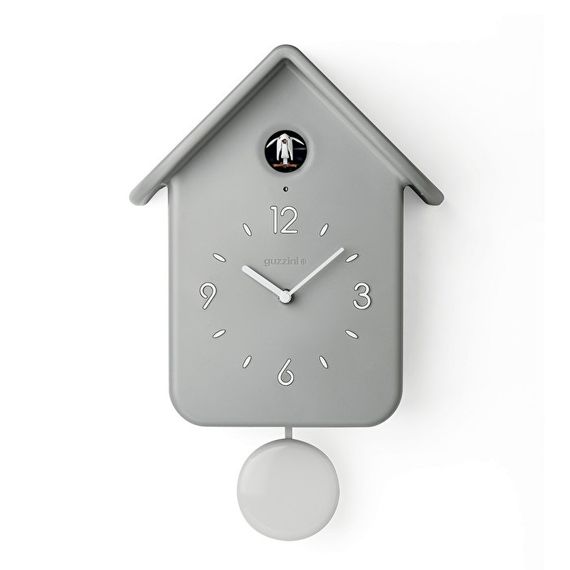 Настінний годинник з маятником Guzzini Home 16860208 24,8х12x39 см сірий