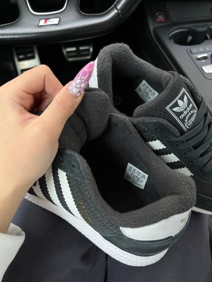 Зимові жіночі кросівки Iniki  Fleece Termo Dark Grey White Stripes , В'єтнам 39 25 см | Зображення 8