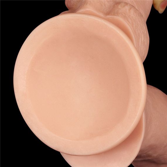 Подвійний фалоімітатор LOVETOYS Mega Double Dildo, реалістичний, 30 см Sex Aura | Зображення 6