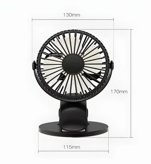 Вентилятор-прищіпка настільний, Вентилятор з підставкою та затискачем TGX-210   знижка | Зображення 3