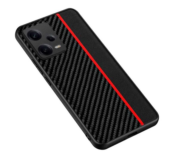 Чохол накладка Primolux CFC для Xiaomi Redmi Note 12 Pro Plus 5G - Black&Red | Зображення 3