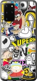 Чехол на Samsung Galaxy S20 Plus Popular logos из силикона FCh_095445