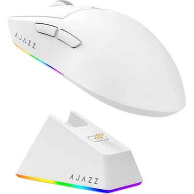 Мышка Ajazz AJ139 V2 MC Wireless/Bluetooth/USB White (AJ139-V2-MC-W) | Зображення 7