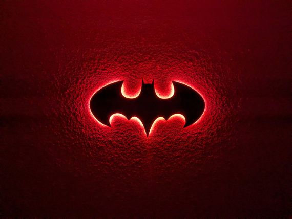 Панно декоративная картина на стену Бэтмен LED 16 цветов телефон 500х260 acr-p000151 | Зображення 6