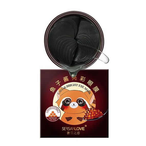 ГІДРОГЕЛЕВІ ПАТЧІ ПІД ОЧІ SERSANLOVE CAVIAR BRIGHT EYE MASK З ГІАЛУРОНОВОЮ КИСЛОТОЮ Й ЕКСТРАКТОМ ЧЕРВОНОЇ