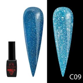 Гель-лак світовідбивний, Global Fashion Disco №C09 (8мл)
