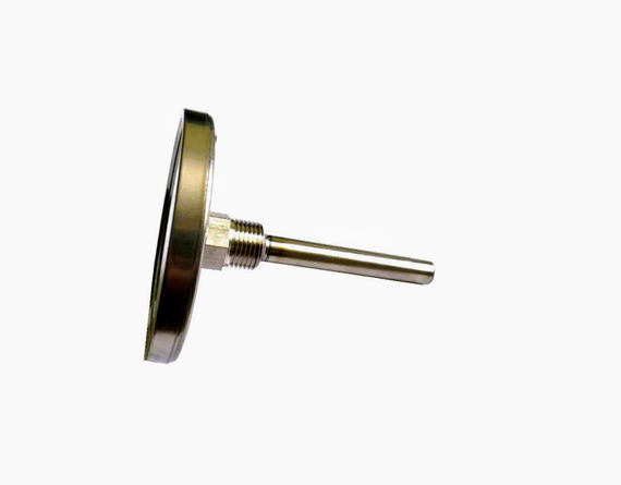 Термометр D 100 мм/350°С биметаллический трубчатый с гильзой погружной L-110 мм 1/2" PAKKENS Турция | Зображення 3