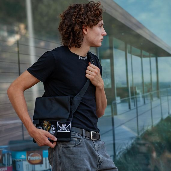 Мужская тактическая армейская нагрудная сумка, Мужская сумка кабура тактическая плечевая NU-32 | Зображення 6