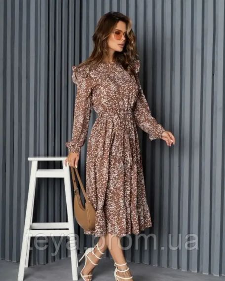 Платье для женщин цвет коричневый размер XL FI_008467 | Зображення 1