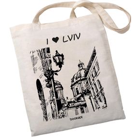 Екошопер Букопт BK4017 I Love Lviv бежевий
