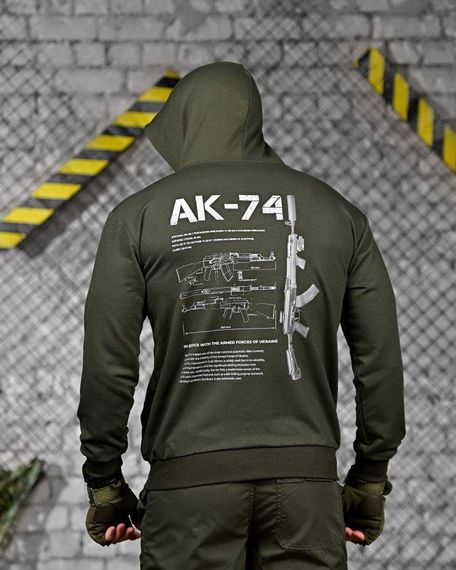 Тактическая худи MAKLIN   АК-74 олива ДЛ7064