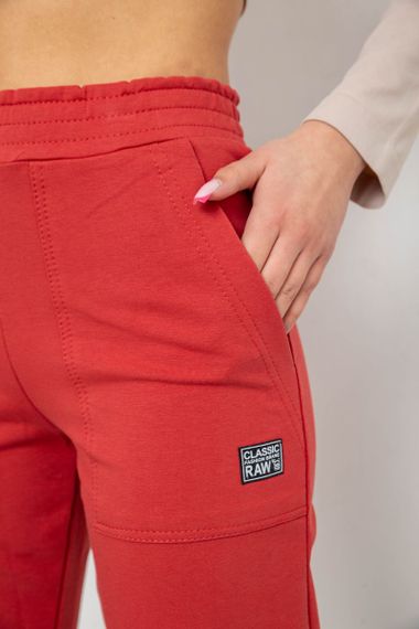 Спортивні штани жіночі, колір темно-кораловий, 247R4670 | Зображення 4