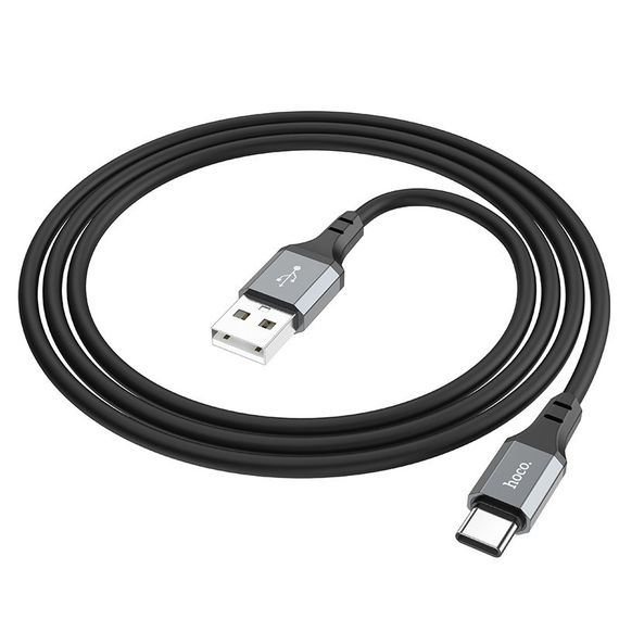 Дата кабель Hoco X86 Spear USB to Type-C (1m) Black | Зображення 2