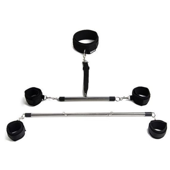 Распорка на руки и ноги Roomfun Love Bondage Kit металлическая, черная sexstyle | Зображення 1