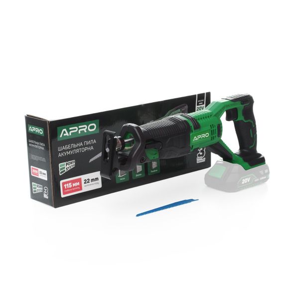Сабельная пила APRO 20В 100мм, 20RS, без АКБ | Зображення 9