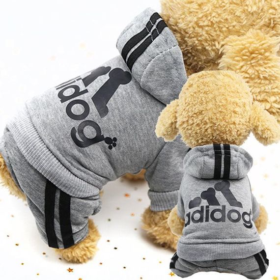 Костюм спортивний для собак Adidog Cірий S | Зображення 5