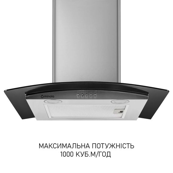 Витяжка кухонна Minola MTG 6642 I LED | Зображення 1