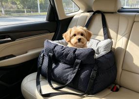 Сумка-переноска для Собак 3в1 MellowMutt Автокресло в Машину 45х40х32 см для Мелких Пород до 10 кг с Ремнем Безопасности и
