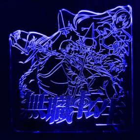 Акриловий світильник-нічник Переродження безрабітного синій tty-n001654