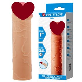 Насадка  на пеніс PRETTY LOVE Nile 1( 25 mm) Extended Series, TPR sexstyle