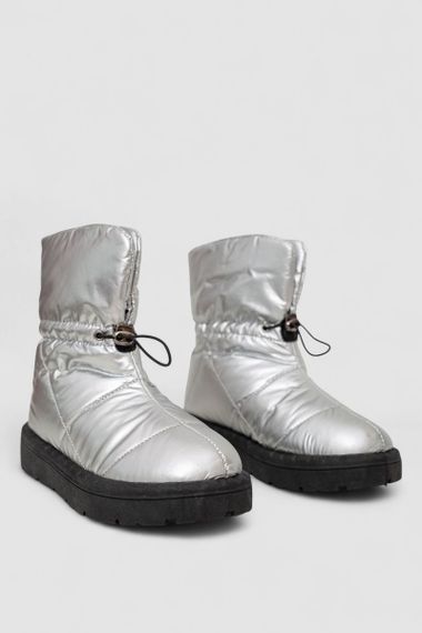 Дутики жіночі зимові на хутрі, колір сріблясто-чорний, 248RFM300 | Зображення 2