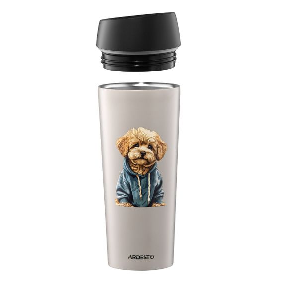 Термочашка Ardesto Сoffee Time Maltipoo AR2645MP 450 мл бежевая | Зображення 3