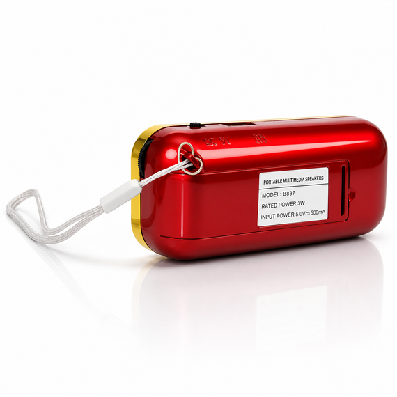 Портативный радиоприемник MP3/FM с USB, B837 / Мини-радио с питанием от аккумулятора | Зображення 5