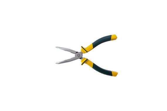 Длинногубцы изогнутые обрезиненные 200мм СИЛА | Зображення 1