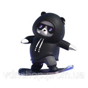 Фігурка-слайдер в автомобілі L'Andre Sliding Cartoon Bear Ведмідь скейтер Cool Black