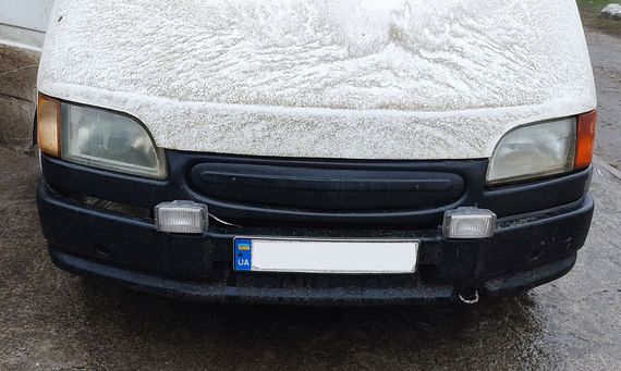 Зимняя решетка Глянцевая для Ford Transit 1991-2000 гг | Зображення 5
